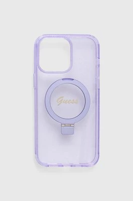 Guess etui na telefon iPhone 14 Pro Max 6.7" kolor fioletowy