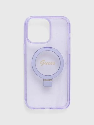 Guess etui na telefon iPhone 14 Pro Max 6.7" kolor fioletowy