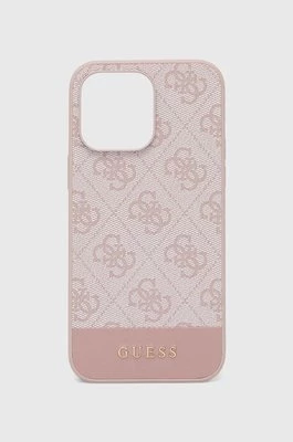 Guess etui na telefon iPhone 14 Pro Max 6.7" kolor różowy