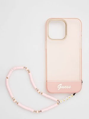 Guess etui na telefon iPhone 14 Pro Max 6,7" kolor różowy