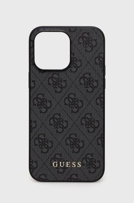 Guess etui na telefon iPhone 14 Pro Max 6.7" kolor szary