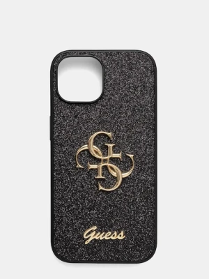 Guess etui na telefon iPhone 15 / 14 / 13 6.1" kolor czarny GUHCP15SHG4SGK