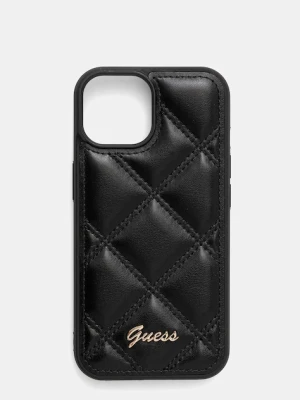 Guess etui na telefon iPhone 15 / 14 / 13 6.1" kolor czarny GUHCP15SPSQSQSK