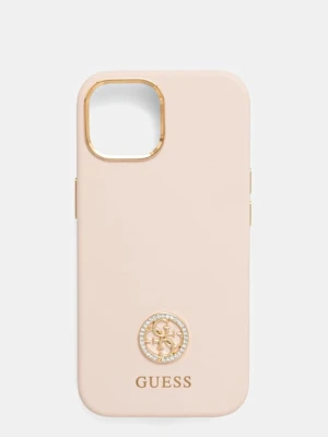 Guess etui na telefon iPhone 15 / 14 / 13 6.1" kolor różowy GUHCP15SM4DGPP