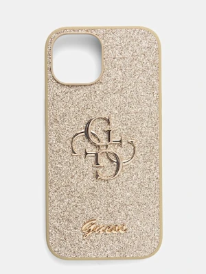 Guess etui na telefon iPhone 15 / 14 / 13 6.1" kolor złoty GUHCP15SHG4SGD