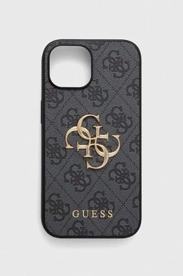 Guess etui na telefon iPhone 15 6.1 kolor szary