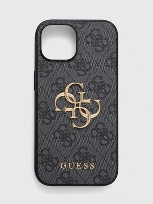 Guess etui na telefon iPhone 15 6.1 kolor szary