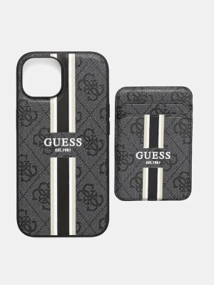Guess etui na telefon iPhone 15 kolor czarny GUBPHCP15SP4RPSK
