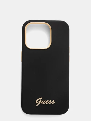 Guess etui na telefon iPhone 15 Pro 6.1" czarny