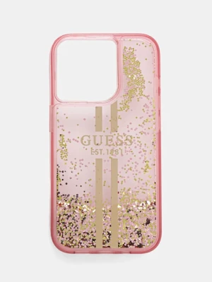 Guess etui na telefon iPhone 15 Pro 6.1" kolor różowy GUHCP15LLFCSEGP