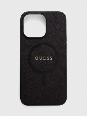 Guess etui na telefon iPhone 15 Pro Max 6.7 kolor czarny