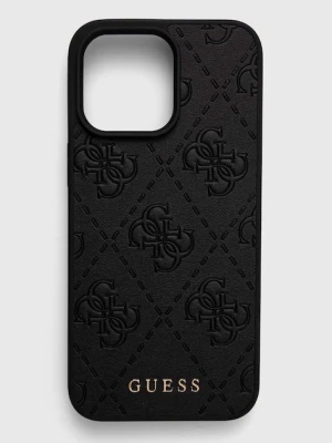 Guess etui na telefon iPhone 15 Pro Max 6.7 kolor czarny