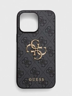 Guess etui na telefon iPhone 15 Pro Max 6.7 kolor szary