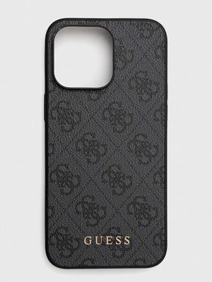 Guess etui na telefon iPhone 15 Pro Max 6.7 kolor szary