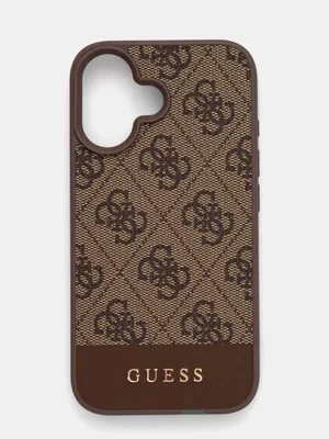 Guess etui na telefon iPhone 16 6.1 kolor beżowy GUHCP16SG4GLBR