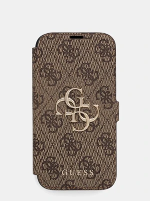 Guess etui na telefon iPhone 16 6.1" kolor brązowy GUBKP16S4GMGBR