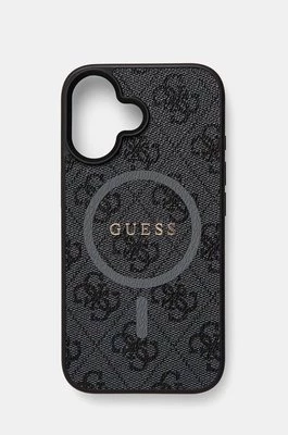 Guess etui na telefon iPhone 16 6.1 kolor czarny GUHMP16SG4GFRK