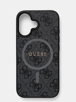 Guess etui na telefon iPhone 16 6.1 kolor czarny GUHMP16SG4GFRK