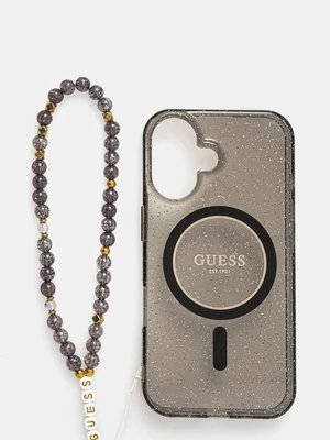 Guess etui na telefon iPhone 16 6.1 kolor czarny GUHMP16SHGCRELSK