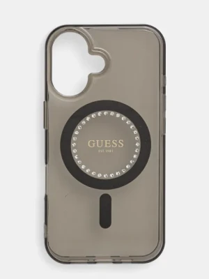 Guess etui na telefon iPhone 16 6.1 kolor czarny GUHMP16SPFTDTEK