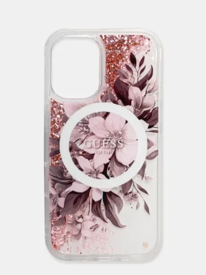 Guess etui na telefon iPhone 16 6.1 kolor różowy GUHMP16SLFMWTP