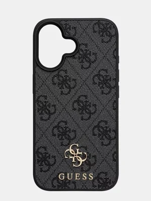 Guess etui na telefon iPhone 16 6.1 kolor szary GUHMP16SP4SM4MK