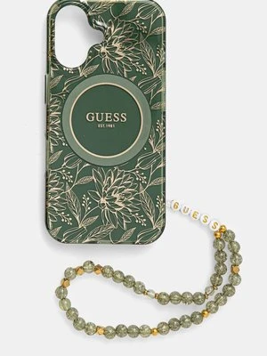 Guess etui na telefon iPhone 16 6.1 kolor zielony GUHMP16SHCPOFPA