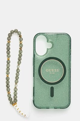 Guess etui na telefon iPhone 16 6.1 kolor zielony GUHMP16SHGCRELSA