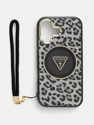 Guess etui na telefon iPhone 16 czarny