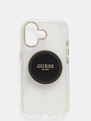 Guess etui na telefon iPhone 16 kolor czarny GUHMP16SHTDRCEDK