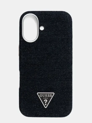 Guess etui na telefon iPhone 16 kolor czarny GUHMP16SRJFWTLK