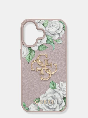 Guess etui na telefon iPhone 16 kolor fioletowy GUHCP16SPGROP4MU