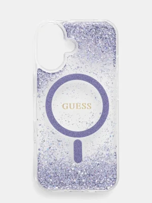 Guess etui na telefon iPhone 16 kolor fioletowy GUHMP16SRGRGEU