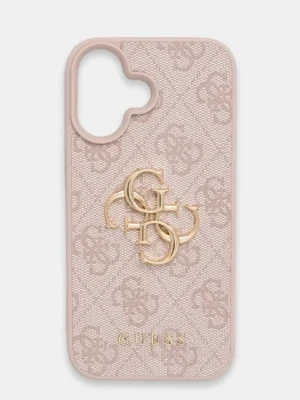 Guess etui na telefon iPhone 16 kolor różowy GUHCP16S4GMGPI