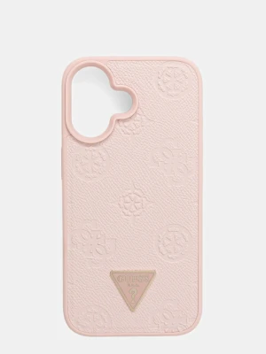 Guess etui na telefon iPhone 16 kolor różowy GUHMP16SPGBTMP