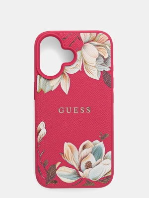 Guess etui na telefon iPhone 16 kolor różowy GUHMP16SPGNMPLMF