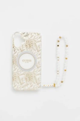 Guess etui na telefon iPhone 16 Plus 6.7 kolor biały GUHMP16MHCPOFPH