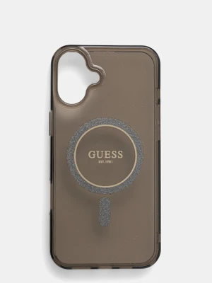 Guess etui na telefon iPhone 16 Plus 6.7" kolor brązowy GUHMP16MHFGEREK