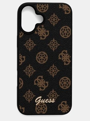 Guess etui na telefon iPhone 16 Plus 6.7 kolor brązowy GUHMP16MPGPYSK