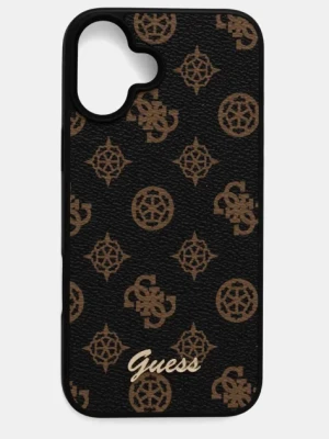 Guess etui na telefon iPhone 16 Plus 6.7 kolor brązowy GUHMP16MPGPYSK