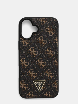 Guess etui na telefon iPhone 16 Plus 6.7" kolor czarny GUHCP16MPG4GPK