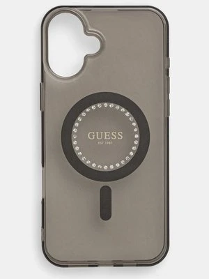 Guess etui na telefon iPhone 16 Plus 6.7 kolor czarny GUHMP16MPFTDTEK