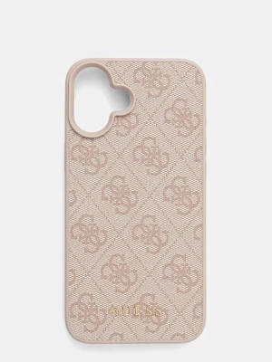 Guess etui na telefon iPhone 16 Plus 6.7" kolor różowy GUHCP16MG4GFPI