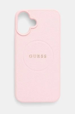 Guess etui na telefon iPhone 16 Plus 6.7 kolor różowy GUHMP16MPGHSMMP