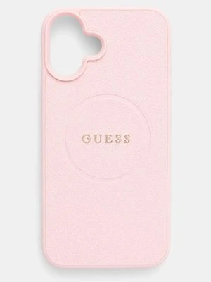 Guess etui na telefon iPhone 16 Plus 6.7 kolor różowy GUHMP16MPGHSMMP