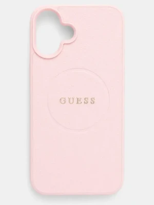 Guess etui na telefon iPhone 16 Plus 6.7 kolor różowy GUHMP16MPGHSMMP