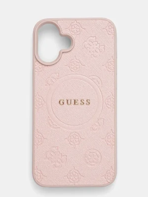 Guess etui na telefon iPhone 16 Plus 6.7 kolor różowy GUHMP16MPSAPSMEP