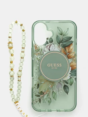 Guess etui na telefon iPhone 16 Plus 6.7 kolor zielony GUHMP16MHFWBRCESN