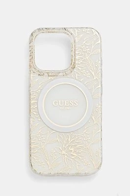 Guess etui na telefon iPhone 16 Pro 6.3 kolor biały GUHMP16LHCPOFPH