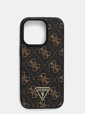 Guess etui na telefon iPhone 16 Pro 6.3" kolor czarny GUHCP16LPG4GPK